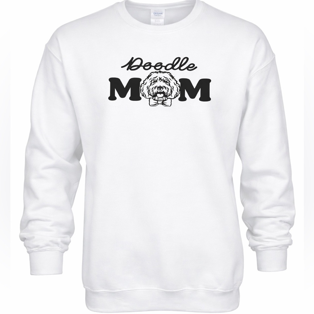 Doodle Mom‎ Crewneck – White or Gray